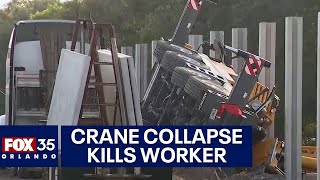 1 dead after crane topples over at Orange County construction site [upl. by Joseph]