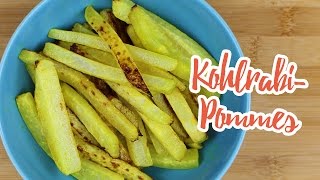 LowCarb KohlrabiPommes  Essen ohne Kohlenhydrate [upl. by Urbanna]