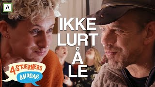 4stjerners middag  Ikke lurt å le med Lothe Heidi Marie Vestrheim Erik Follestad og Elin Tvedt [upl. by Unni232]