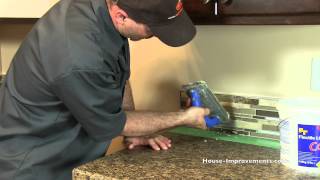 How To Grout A Mosaic Tile Backsplash [upl. by Nance922]