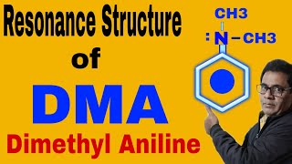 Resonance Structure of Dimethyl Aniline 30  NEET IITJEE [upl. by Lavella]