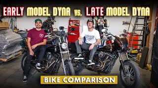 Early Model Dyna vs Late Model Dyna  Thrashin Supply Bike Comparison [upl. by Yonit]