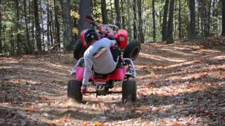 Honda TRX450r Raw Fall Riding [upl. by Asirralc553]