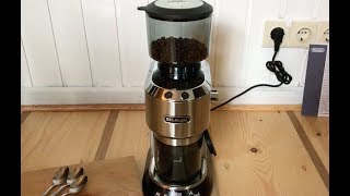 Die Delonghi Dedica KG 520 M Kaffeemühle im ausführlichen Test [upl. by Enilrae511]