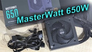 Cooler Master MasterWatt 650W  Great SemiPassive Budget PSU [upl. by Euqinahs]