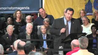 Chris Christie on Sick Pay Payouts quotOnly in Governmentquot [upl. by Nally619]