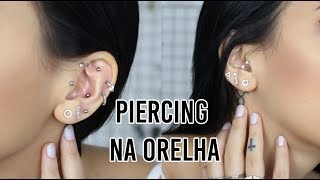 O QUE NÃO TE CONTAM SOBRE PIERCING NA ORELHA isatododia 11 [upl. by Wyne]