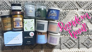 Random haul 🛍️ candle first impressions 🛍️ from Yankee Bath amp Body Works Swan Creek among others [upl. by Lemart]