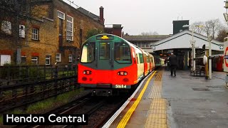 Hendon Central  Northern line  London Underground  1995 Tube Stock [upl. by Kally]