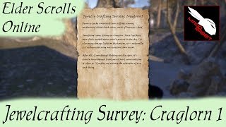 Jewelry Crafting Survey Craglorn 1 Elder Scrolls Online ESO [upl. by Gaskill]