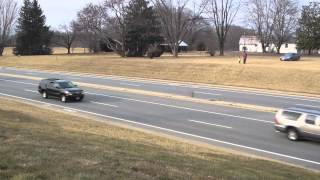 Presidential Motorcade February 10 2014 Airport Road Charlottesville VA [upl. by Garth512]