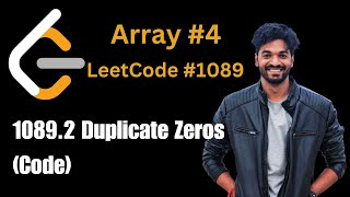 10892 Duplicate Zeros Code  4  Arrays Playlist  leetcode array dsa interview [upl. by Andrey604]