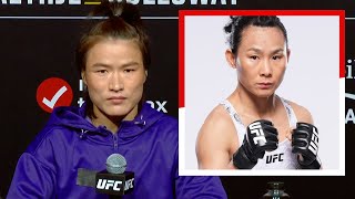 Zhang Weili “Im Really Looking Forward to the Fight ”  UFC 300 [upl. by Atinrahs]