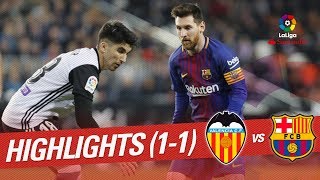 Resumen de Valencia CF vs FC Barcelona 11 [upl. by Aylatan]