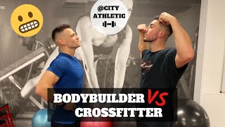 BODYBUILDER VS CROSSFITTER  PUSH SESSION x METCON [upl. by Myrt]