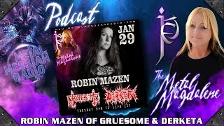 Robin Mazen bassist of DerketaGruesomeCastrator and TM interview on Metal Messiah Radio [upl. by Ilenna640]