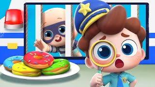 Who Took the Donut  Police Chase  Nursery Rhymes amp Kids Songs  BabyBus [upl. by Xymenes]