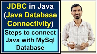 1 JDBC Java Database Connectivity  Steps to Connect Java with MySql Database by Deepak [upl. by Novyad131]