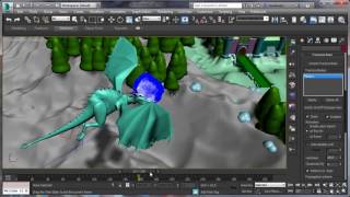 Dragon flight to the Castle 3d Max Tutorial using Pulldownit [upl. by Ame]