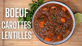 BOEUF CAROTTES AUX LENTILLES  LA3DESS IS LOVE [upl. by Ketti]