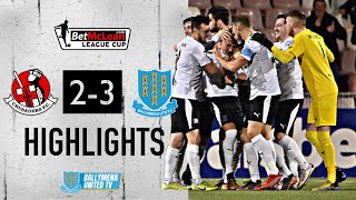 MATCH HIGHLIGHTS  Crusaders 23 Ballymena United  BetMcLean League Cup 3rd Round [upl. by Brower887]