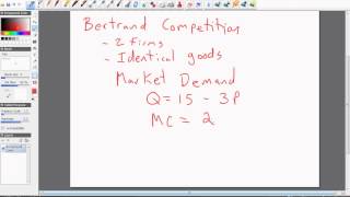 Oligopoly Bertrand Competition with Identical Goods [upl. by Eecyac]