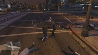 GTA V marabunta grande vs families fight [upl. by Aiciles60]