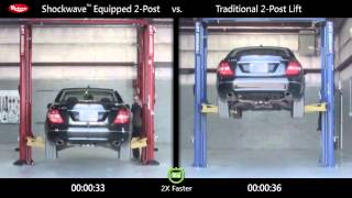 Rotary Lift Shockwave 2post Comparison Mercedes Benz [upl. by Perseus]