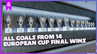 THIS is HOW Real Madrid won 14 EUROPEAN CUPS  ALL GOALS [upl. by Milo]