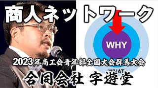 商人ネットワーク 全国大会群馬大会で川西市商工会青年部（合同会社字遊堂）久保田幹也くんがプレゼンテーション [upl. by Reivazx]