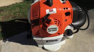 2016 STIHL BR200 Review  Part One [upl. by Leffen277]