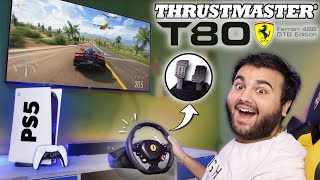 VROOOMM💨 Thrustmaster T80 Ferrari 488 GTB Racing Wheel🔥 [upl. by Ardnwahsal]