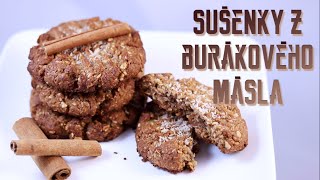 Sušenky z burákového másla  Peanut butter cookies recipe [upl. by Revkah]