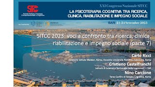 SITCC 2023 voci a confronto tra ricerca clinica riabilitazione e impegno sociale parte 7 [upl. by Thor]