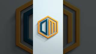 OM Letter Logo Design in illustrator logodesign logo om logodesigner [upl. by Selassie]