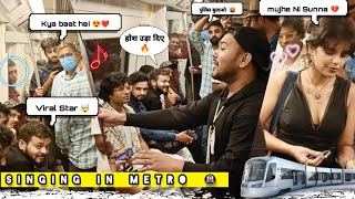 Metro मेट्रो 🚇  8  Nonstop Singing Viral Video  Public Crazy Reactions  Kardiya Prank  2023 [upl. by Eanrahs]