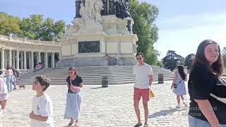 Walking around El Retiro Park Madrid part 2 [upl. by Haldeman]