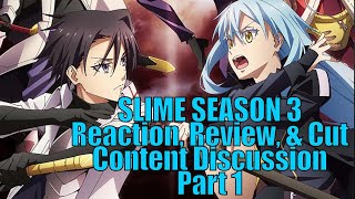 Reincarnated As a Slime Season 3 Part 1 Reaction Review amp Cut Content Discussion [upl. by Omlesna]