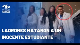 Fleteros mataron a estudiante que se encontraron cuando huían de un robo en Bogotá [upl. by Odnesor]