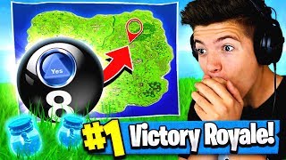 Using MAGIC 8 BALL to WIN FORTNITE Battle Royale [upl. by Mauralia]