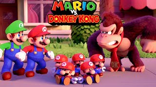 Mario vs Donkey Kong 2Player Coop  Full Plus Game Walkthrough [upl. by Roderic901]