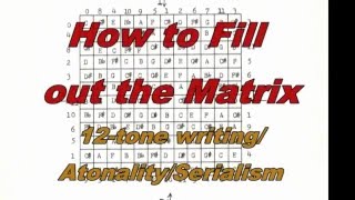 12toneserialismatonality How to Fill out the Magic Square [upl. by Ettenad]