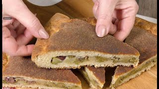 SCACCIATA SICILIANA Alta Soffice e Veloce FOCACCIA RIPIENA fatta in casa [upl. by Teufert]