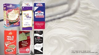 Whipping Creams Brands in India  How to make Whipped Cream Recipe from Powder at Home [upl. by Irotal]