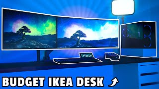 Building This EPIC Ikea Streaming  Gaming Desk Setup [upl. by Noitsirhc429]