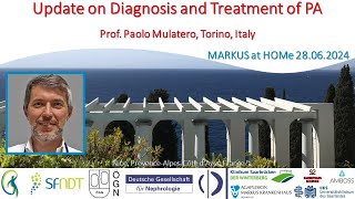 Update on Diagnosis and Treatment of PA  Prof Dr Paolo Mulatero Torino Italy [upl. by Sido]