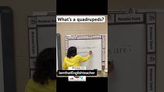 What are Quadrupeds rootwordvocabulary studying grammareducator rootword [upl. by Ispep]