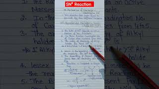 SN2 Reaction Mechanism Bimolecular Nucleophilic Substitution Reaction  Class 12 Chemistry shorts [upl. by Kauffmann]