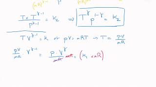 Application du Premier Principe aux transformations gaz parfait  Loi de Laplace [upl. by Tallu]