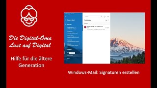 WindowsMail Signaturen erstellen [upl. by Durrace]